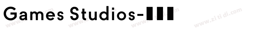 Games Studios字体转换 Games Studios字体转换